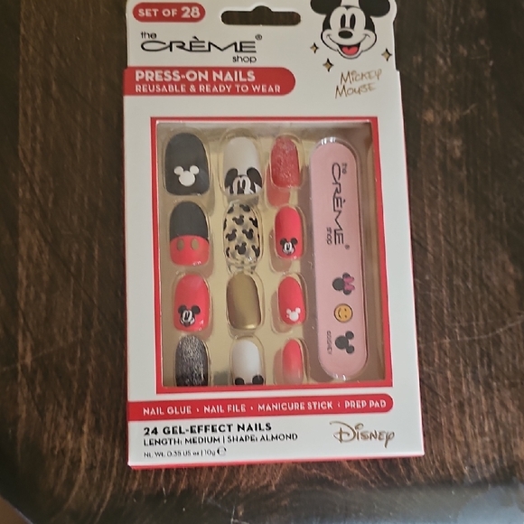 The Creme Shop Other - The Crème Shop Disney Mickey Mouse Press-On Nails - Red, Black, Gold, White